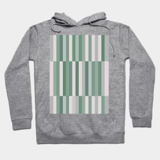 Sage Green Geometric Stripes Hoodie